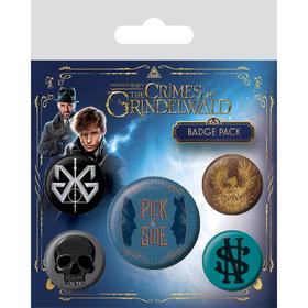 

Набор значков Fantastic Beasts The Crimes Of Grindelwald, 5 предметов