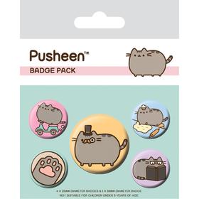 

Набор значков Pusheen (Fancy), 5 предметов