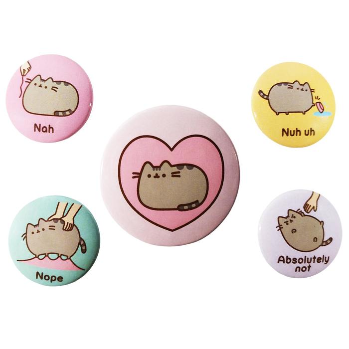 Набор значков Pusheen, 5 предметов