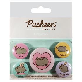 

Набор значков Pusheen, 5 предметов