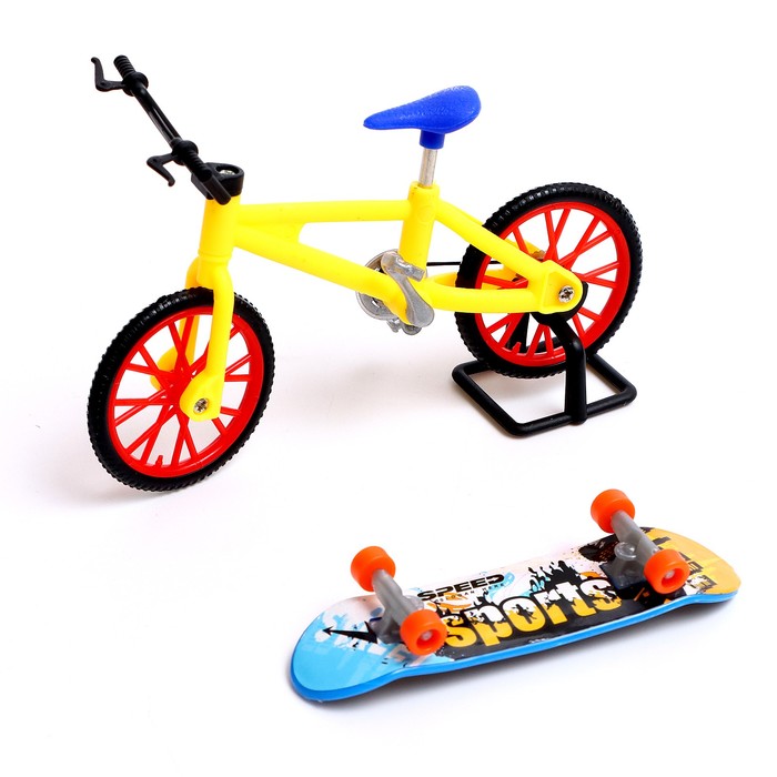 фото Набор пальчиковый скейтборд и велосипед, микс woow toys