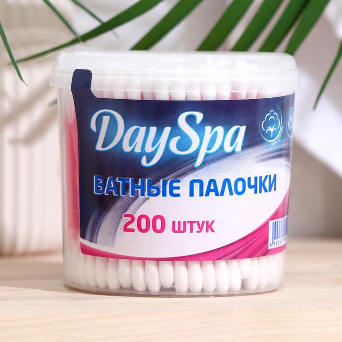 Ватные Day Spa палочки в стакане роз. 200 шт.