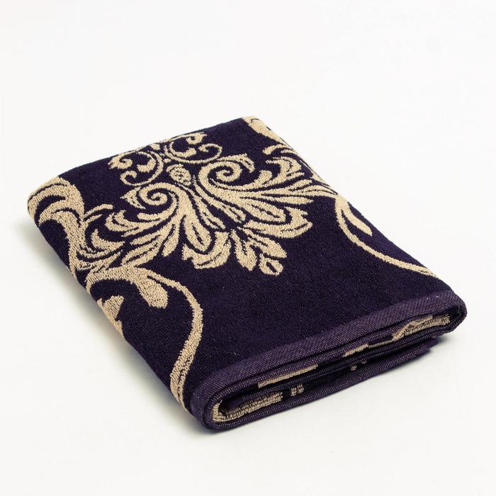 фото Полотенце махровое этель "лев" фиолетовый, 67х130 см, 100% хлопок, 420гр/м2