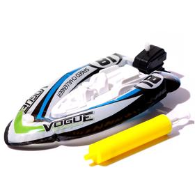 Заводная игрушка водоплавающая «Надувной катер», цвета МИКС Ош