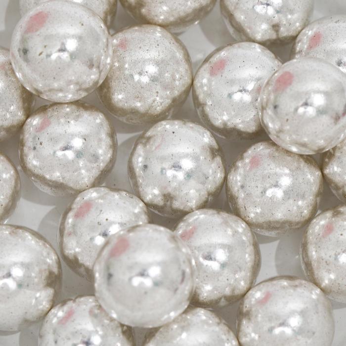 фото Кондитерская посыпка «шарики №4», серебристая, 50 г кондимир
