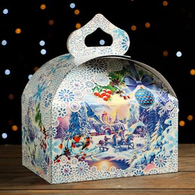 

Подарочная коробка-сундучок "Снежные кружева", 18,5 х 12,5 х 16,5 см, набор 5 шт.