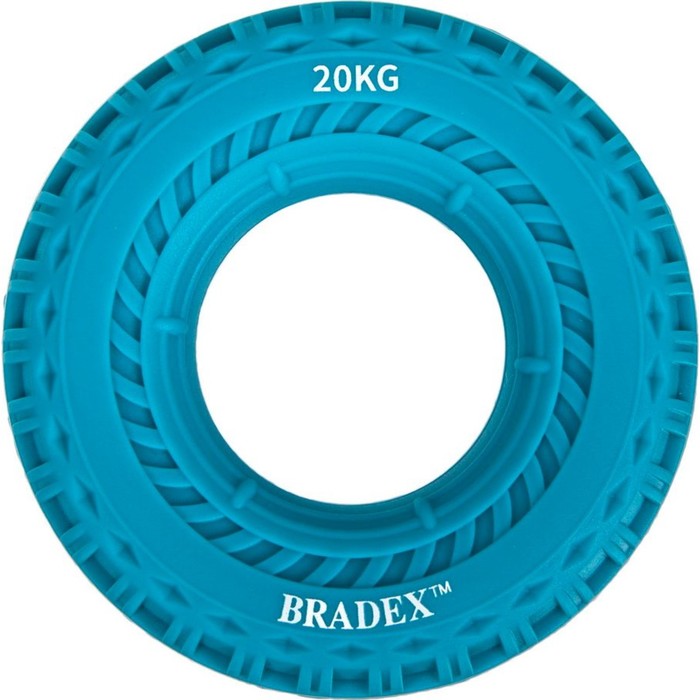 Кистевой эспандер Bradex, 20 кг, круглый с протектором, синий