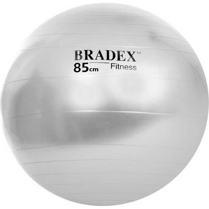 Фитбол Bradex, d=85 см, антивзрыв, с насосом фитбол bradex sf 0355 85 см серый 85 см 1 39 кг