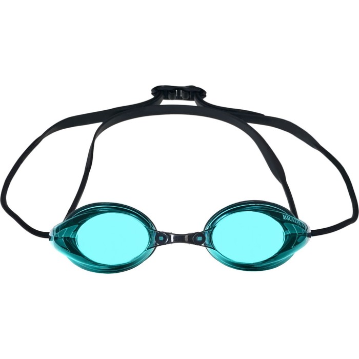 Очки для плавания Bradex, серия «Спорт», черные цвет линзы-голубой