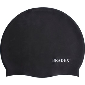 Шапочка для плавания Bradex, силиконовая, черная