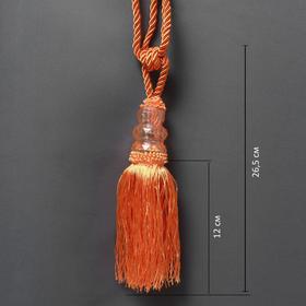 

Кисть для штор «Три кристалла», 50 ± 1 см, цвет оранжевый/золотой