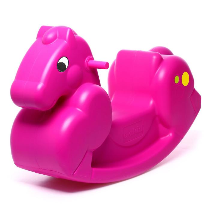 Качалка-лошадка, цвет розовый