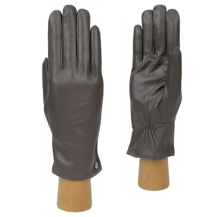 F14-9 grey Перчатки женские раз.7.5, цвет серый, с подкладом шерсть