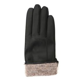 

20FW17-1 Перчатки женские раз.6.5, цвет черный, подклад шерсть