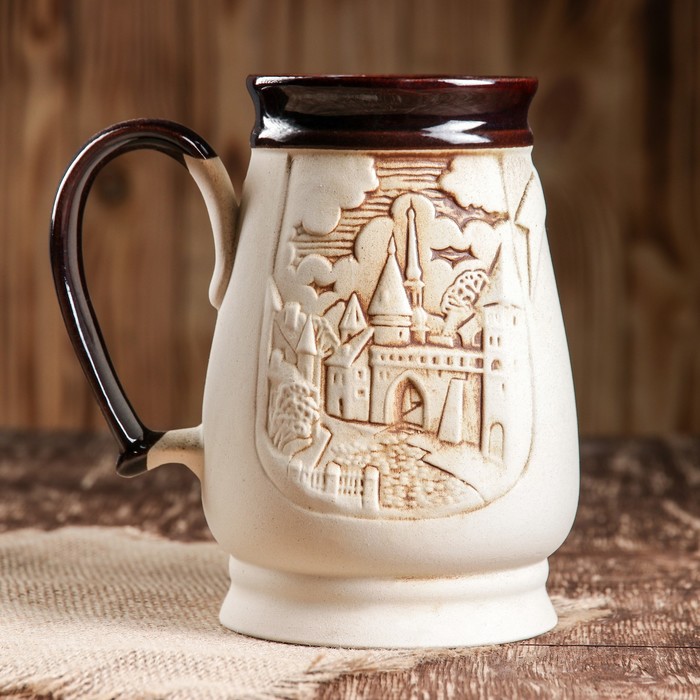 Кружка для пива "Евро" шамот, 1 л