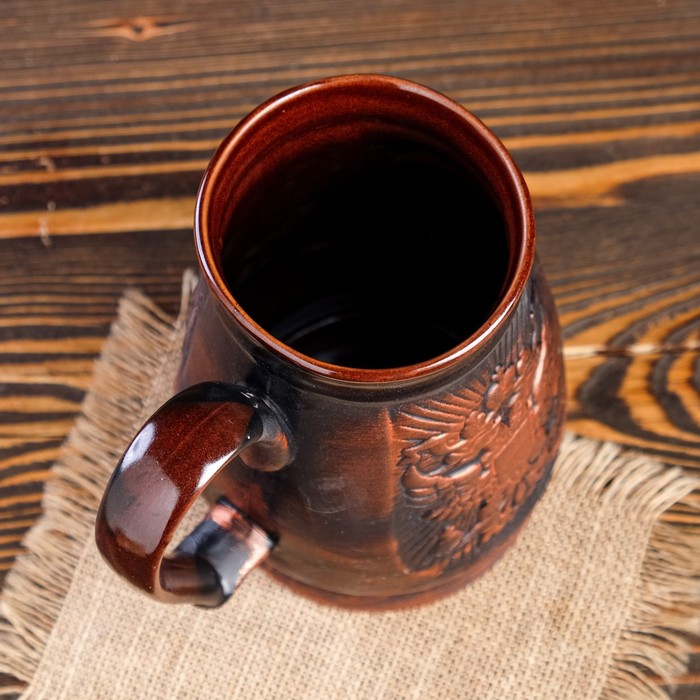 Кружка пивная "Россия" 1 л, микс