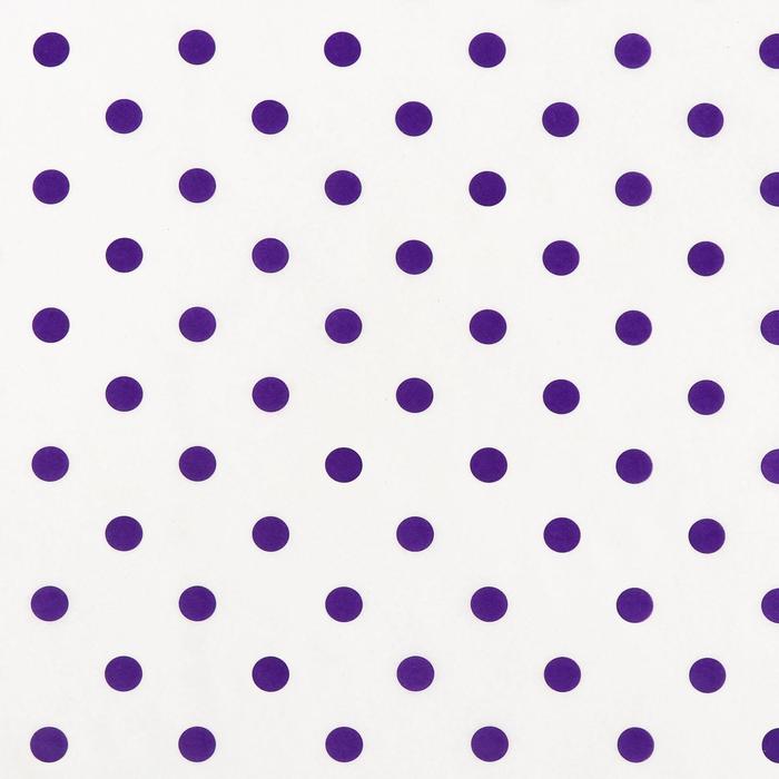 Бумага силиконизированная «Горох», фиолетовый, 0,38 х 5 м