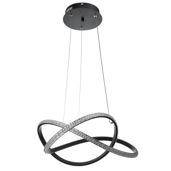 

Люстра с ПДУ 1538/1 LED 120Вт 3000-6000К диммер черный d.50см