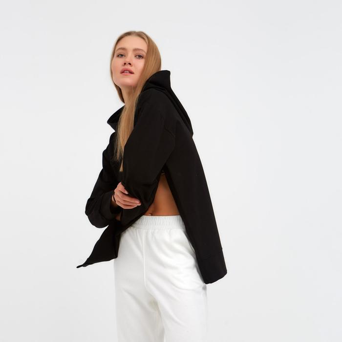 фото Толстовка женская minaku: casual collection цвет черный, р-р 46