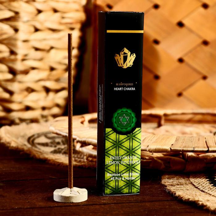 

Ароманабор "Chakra" (набор 40 палочек) с подставкой Сладкий апельсин, лимон и пачули