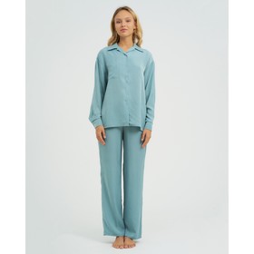 

Пижама женская (рубашка и брюки) KAFTAN бирюзовый, р.44-46