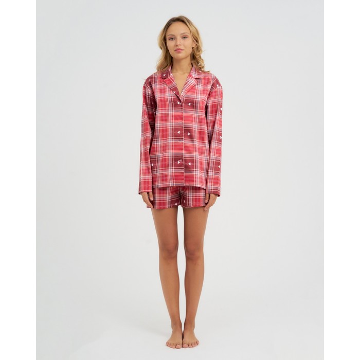 фото Пижама (рубашка, шорты) женская kaftan red, р. 48-50