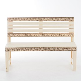 

Скамья без подлокотников Салика "Русский Север" липа, разборная, 120х86х54