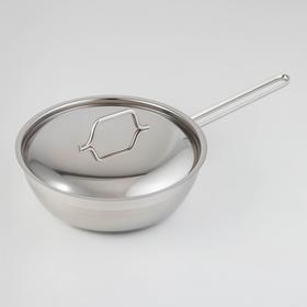 Сковорода «Крокус Классика», 2,8 л, d=26 см, нержавеющая сталь