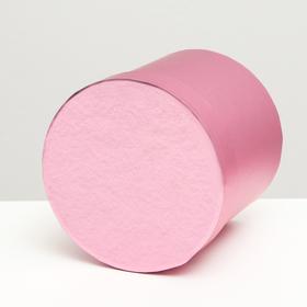

Коробка круглая, розовая, 14 x 13 см