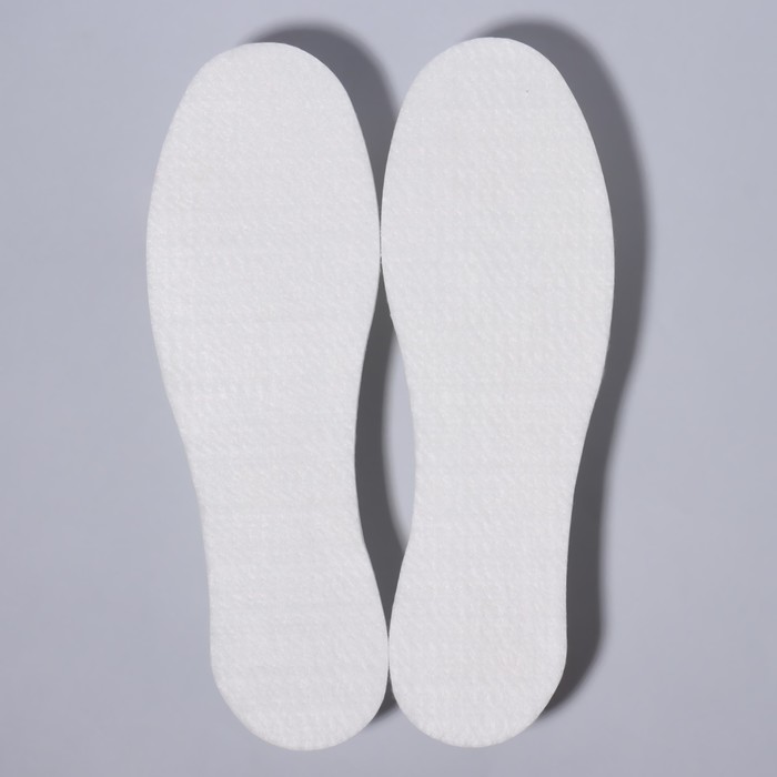 фото Стельки для обуви «мягкий след», универсальные, 36-46 р-р, 30 см, пара, цвет белый