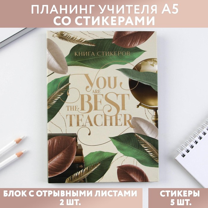 

Планинг учителя со стикерами You are the Best TEACHER, А5, твердая обложка