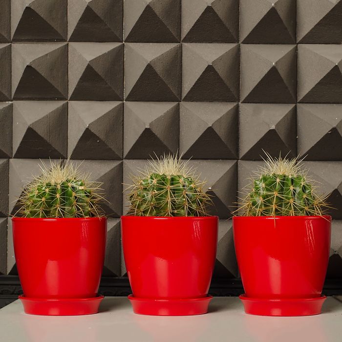 Кашпо "Виктория" глянец, красное, 4 л