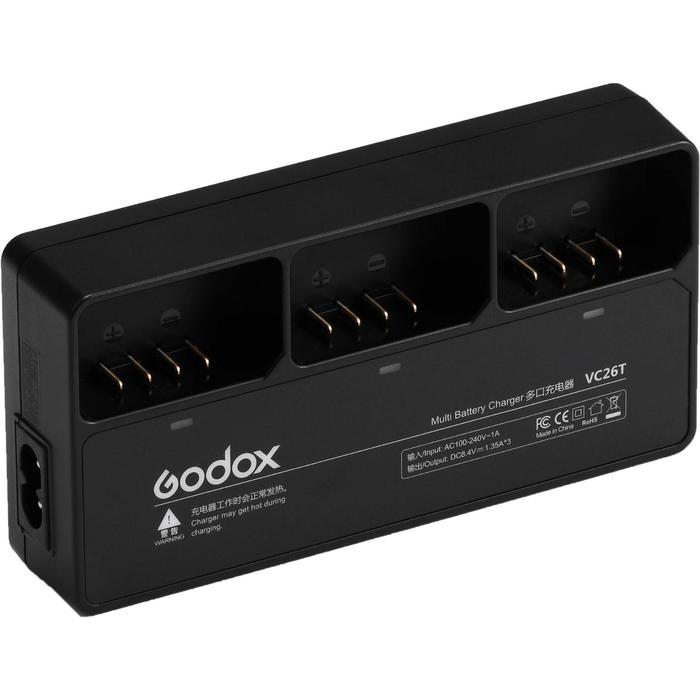 Зарядное устройство Godox VC26T Multi для VB26 цена и фото