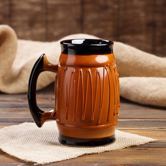 Кружка для пива "Фантазия" 0,7 л, микс