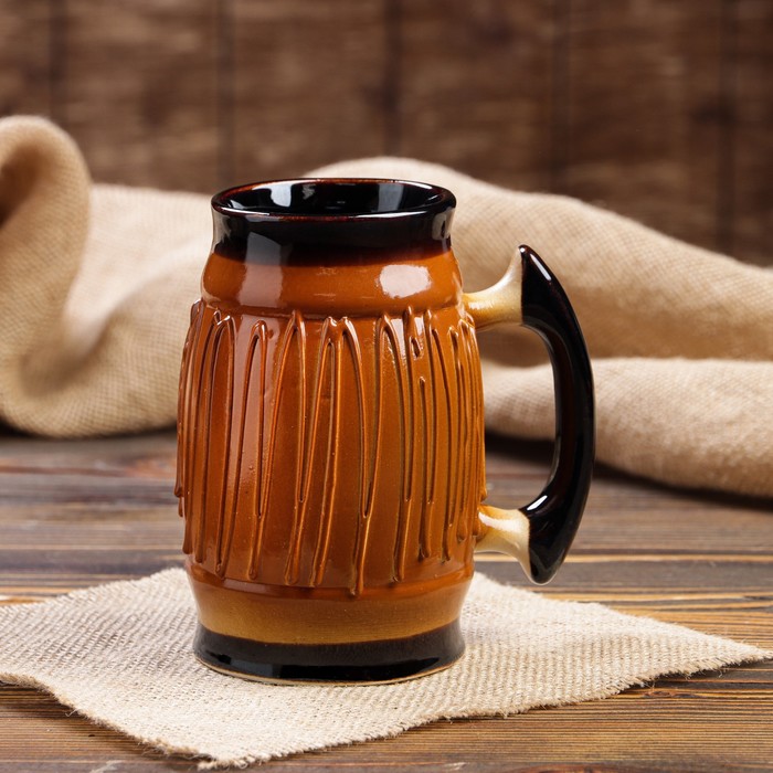 Кружка для пива "Фантазия" 0,7 л, микс