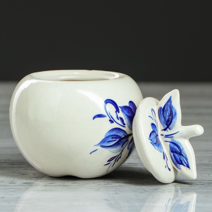 Горшочек для запекания "Яблочко" гжель, 0,2 л