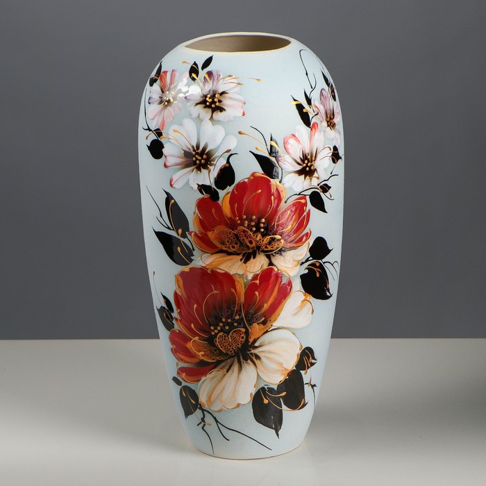Ваза напольная "Аурика" маки, микс