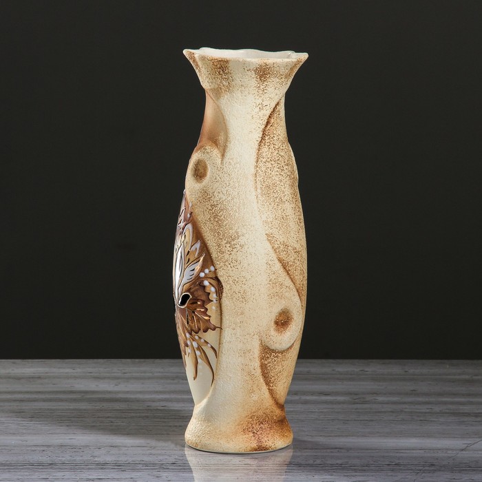 Ваза "Рага" шамот, золото, микс