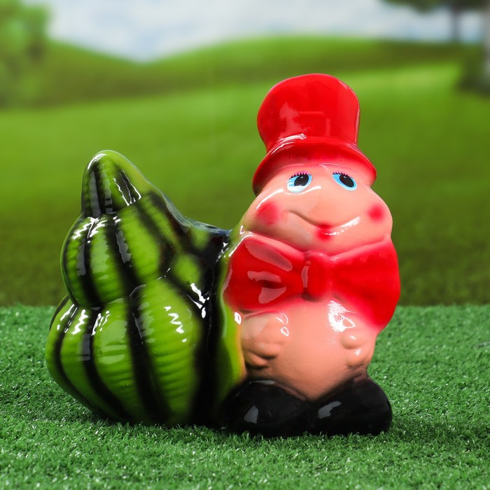 Садовая фигура "Улитка в шляпе"