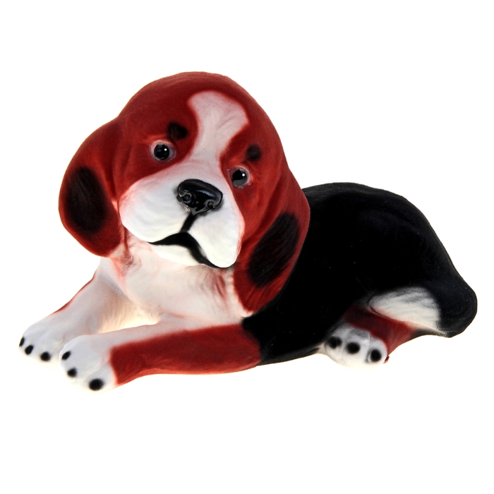 Копилка "Бигль" флок, рыжая