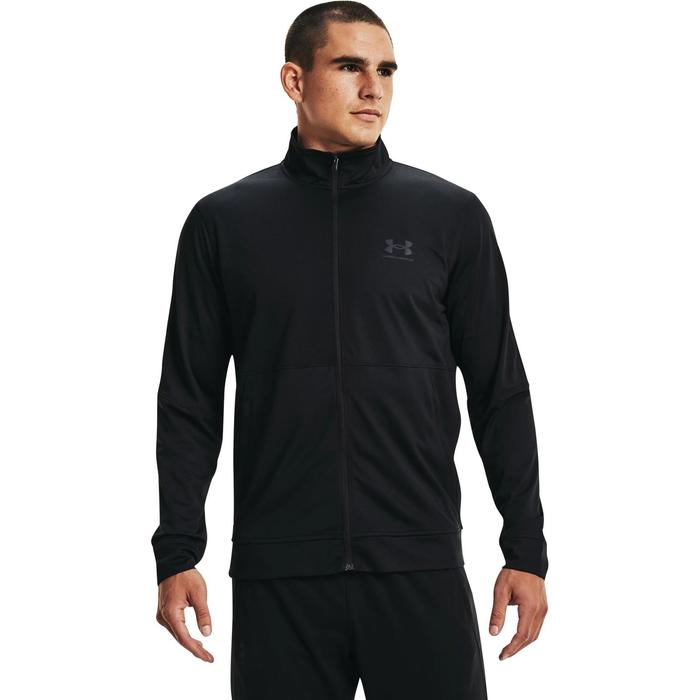 фото Лонгслив мужской ua pique track jacket, размер 46-48 (1366202-001) under armour