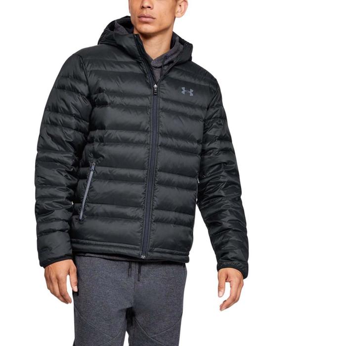 фото Пуховик мужской under armour down hooded jacket, размер 50-52 (1342738-001)