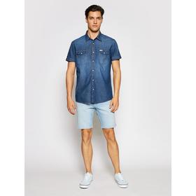 

Рубашка джинсовая мужская Wrangler SS WESTERN SHIRT MID SUMMER, размер 44-46 (W5J05K30P)