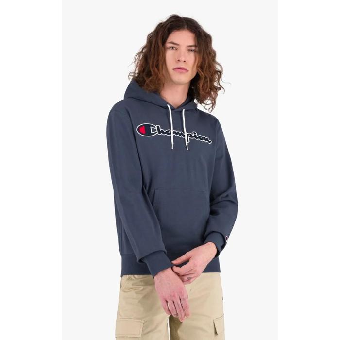 фото Толстовка мужская champion rochester 1919 champion logo hooded sweatshirt, размер l eur (214183-bs5