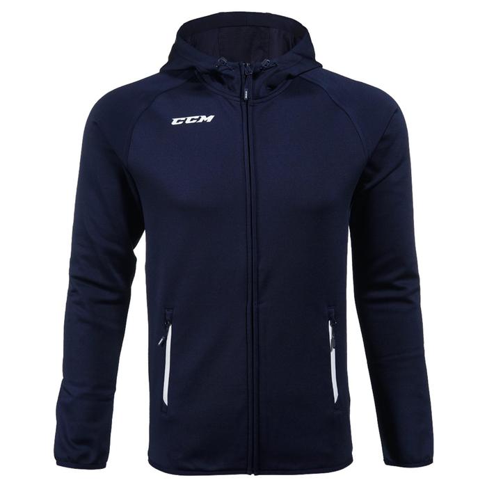 фото Толстовка мужская full zip hood sr nv, размер 48-50 (310928) ccm