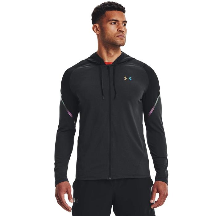 фото Толстовка мужская under armour rush fz hoodie, размер 48-50 (1366170-001)