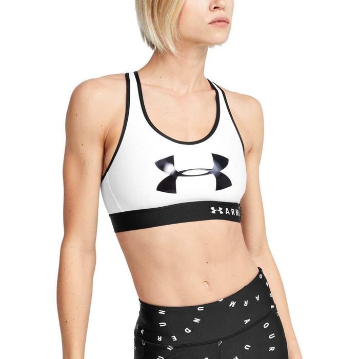 фото Топ женский under armour mid keyhole graphic, размер 44-46 (1344333-100)