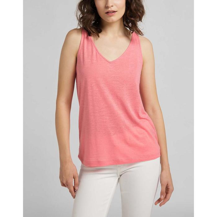Футболка женская Lee V NECK TANK CHERRY BLOSSOM, размер 48-50 (L44UENQJ)