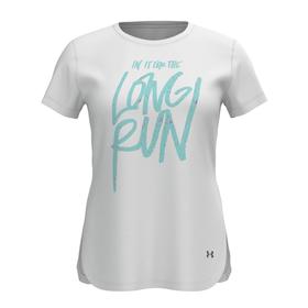 

Футболка женская UA Long Run Graphic SS, размер 44-46 (1365656-100)