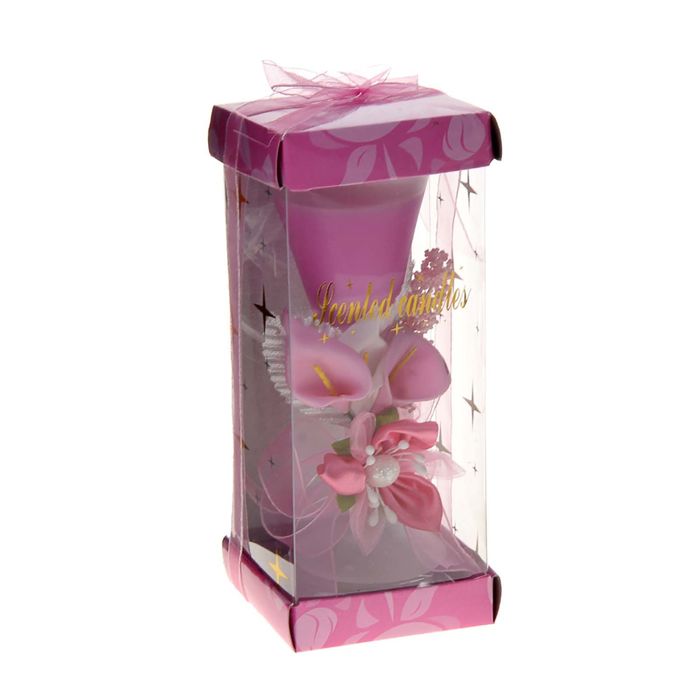 Свеча гелевая "Прекрасное мгновение", цвет розовый